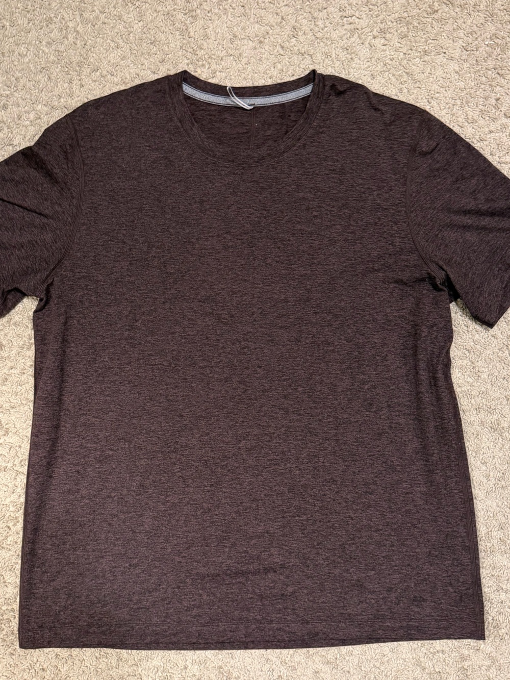 Lululemon Soft Jersey Short-Sleeve Shirt - XL - Heather Espresso